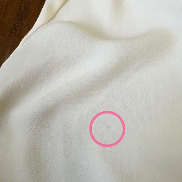 RAMY BROOK Trinity Choker Top Ivory Silk Sleeveless Halter Minimalist - Picture 8 of 13